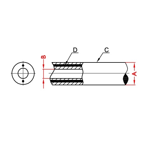 Two Wire Straight Conduit